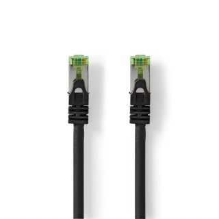 Cablu de retea RJ45 SFTP cat.7 LSOH 10m Negru, Nedis CCGP85420BK100