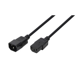 Cablu prelungitor alimentare PC C13 la C14 3m, Logilink CP110