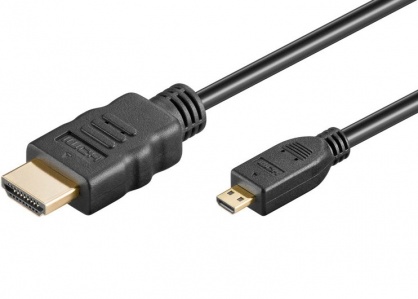 Cablu micro HDMI-D la HDMI v1.4 T-T 3m Negru, kphdmad3