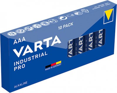 Set 10 buc baterie alcalina VARTA INDUSTRIAL AAA/LR3 MN2400