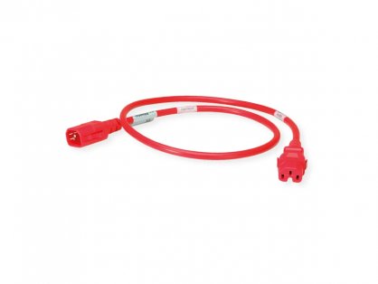 Cablu de alimentare TwyLock C14 - C15 10A Rosu 1m, Bachmann BRN0522