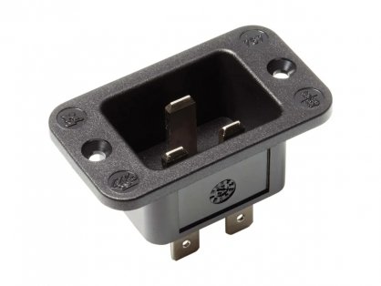 Conector IEC320 C20 thermoplastic cu montare panou, Bachmann 917.173