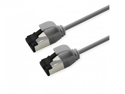 Cablu de retea RJ45 Slim U/FTP Cat. 8.1 (Class I) LSOH 0.5m Gri, Roline 21.15.3212