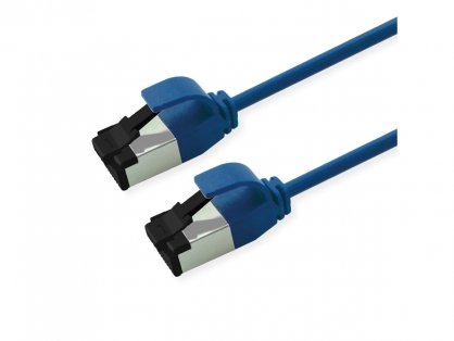 Cablu de retea RJ45 Slim U/FTP Cat. 8.1 (Class I) LSOH 0.5m Albastru, Roline 21.15.3252