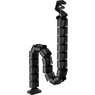 Organizator cabluri/canal cablu inaltime reglabila max. 1.34m Negru, InLine IL59996D