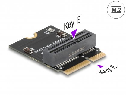 Adaptor M.2 Key E T-M unghi 90 grade, Delock 64341