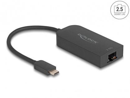 Adaptor retea USB type C la 2.5 Gigabit LAN, Delock 66046