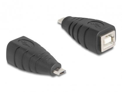 Adaptor USB-B 2.0 la micro USB-B 5 pini M-T, Delock 67201