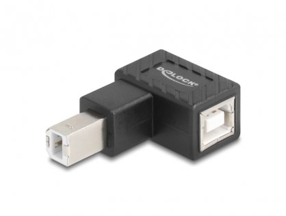 Adaptor USB-B 2.0 unghi 90 grade jos T-M, Delock 67204