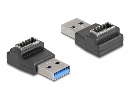 Adaptor USB 3.2-A la Type E Key A T-M unghi, Delock 67236