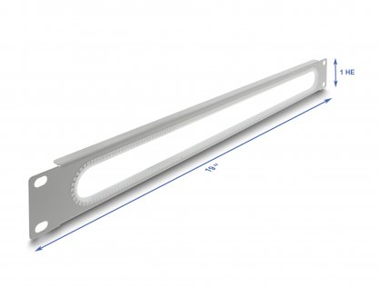 Panou 19" 1U cu protectie la margine Gri, Delock 67276
