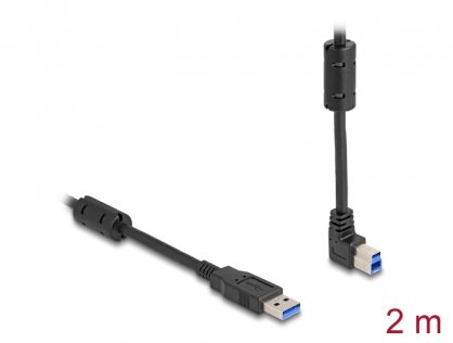 Cablu USB 3.0-A la USB-B drept/unghi sus 2m, Delock 81105