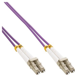 Cablu fibra optica LC-LC OM4 Duplex Multimode 7.5m, InLine IL88547P