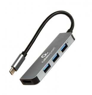Docking station USB type C la HDMI + 3 x USB-A, Gembird A-CM-COMBO2-01