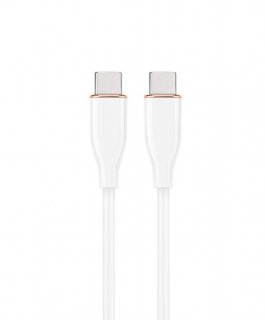 Cablu silicon USB 2.0 type C T-T 1.5m Alb, Gembird CC-USB2S-CMCM-1.5M-W