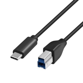 Cablu USB 3.2 type C la USB-B T-T 2m Negru, Logilink CU0163