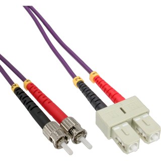 Cablu fibra optica Duplex Multimode SC-ST LSOH OM4 20m, InLine IL82520P