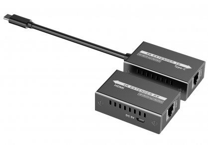 Extender USB type C la HDMI via Cat5e/6/6a 4K@60Hz max. 60m, khext60-11
