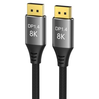 Cablu Displayport 8K60Hz/4K144Hz 9m brodat Negru, kport13-09