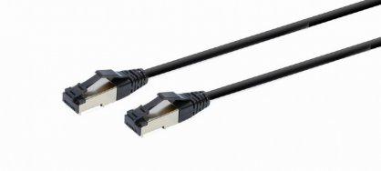 Cablu de retea RJ45 S/FTP Cat. 8 LSZH 0.25m Negru, Gembird PP8-LSZHCU-BK-0.25M