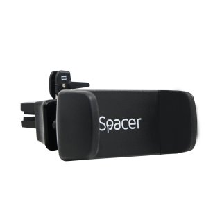 Suport auto pentru smartphone Negru, Spacer SPCH-ARC-CLIPS