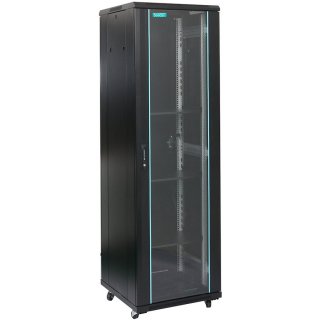 Cabinet de podea 19" 22U 600x600mm Flatpack (dezasamblat) sarcina max. 1000Kg, Spacer SPCN-22U-600-BK-03