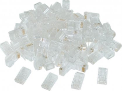 Set 100 buc conector de retea RJ45 UTP Cat.6, Spacer SPCN-RJ45-UTP-CAT6