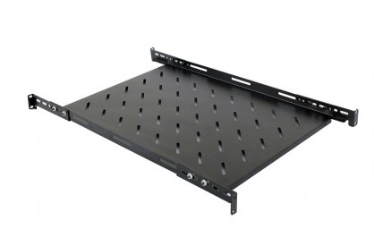 Raft fix 1U pentru rack 19" adancime 500mm, Spacer SPSF-1U500HE-BK-03