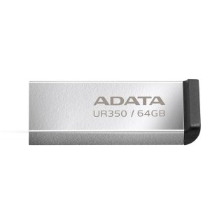 Memorie USB 3.2 64GB metalic, A-DATA UR350-64G-RSR/BK