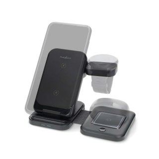 Incarcator wireless pentru smartphone/Apple&Samsung watch/TWS in-ears 15W, Nedis WDCHAQ15W110BK