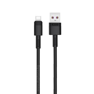 Cablu USB-A la USB type C 5A 1m Negru, XO NB-Q166