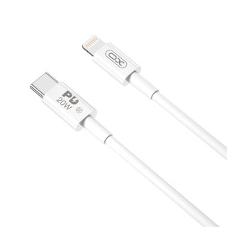 Cablu USB type C la Lightning 20W 2m Alb, XO NB-Q189B