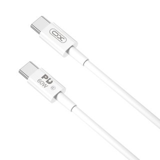 Cablu USB 2.0 type C la USB type C 60W 2m Alb, XO NB-Q190B