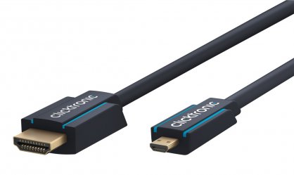 Cablu HDMI la micro HDMI-D 4K60Hz T-T 2m, Clicktronic CLICK70328