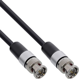 Cablu video BNC 12G-SDI 4K60Hz 75 Ohm T-T 1m, InLine IL10801S