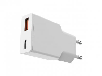 Incarcator priza USB-A + USB-C 20W Alb, Value 19.99.1110