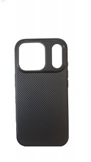 Husa pentru iPhone 17 Pro Max/iPhone 18 Pro Max TPU Carbon Black, TFO
