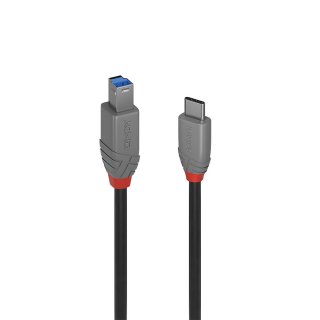 Cablu USB 3.2 Type C la USB-B Anthra Line 0.5m, Lindy L36665