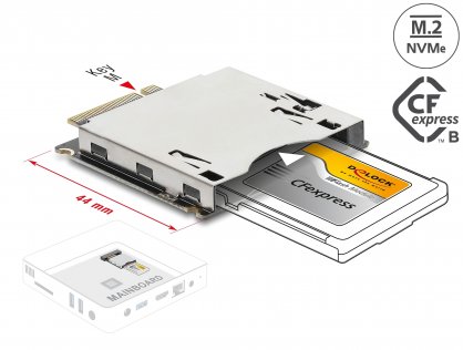 Adaptor M.2 Key M la CFexpress Slot type B, Delock 64362