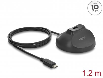 Cablu prelungitor USB type C 10 Gbps cu baza magnetica T-M 1.2m, Delock 64365