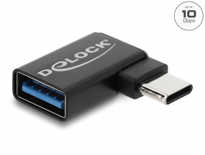 Adaptor USB-C 10 Gbps la USB-A unghi 90 grade T-M, Delock 67427