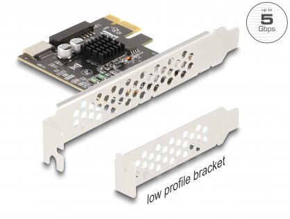 PCI Express cu USB 5 Gbps Type E Key A + USB pin header 19 pini LPFF, Delock 90344