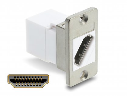 Modul HDMI M-M 8K60Hz montare panou Alb, Delock 91101