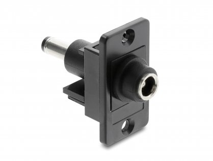 Modul alimentare DC 5.5 x 2.1 mm M-T montare panou, Delock 91116