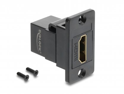 Modul HDMI M-M 4K60Hz montare panou Negru, Delock 91194