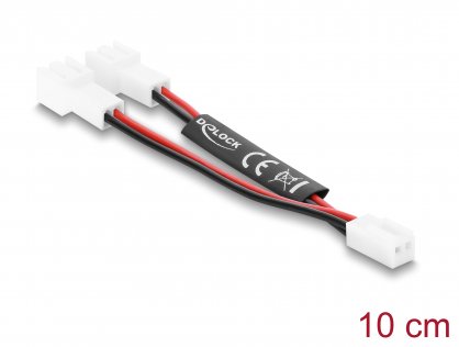 Splitter 1 x 2 pini ventilator la 2 x 2 pini M-T 10cm, Delock 91428