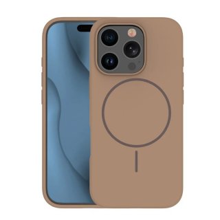 Husa pentru iPhone 16 Pro Max compatibil MagSafe PC/Silicon Brown, TFO Silicone Thin Mag