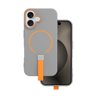 Husa pentru iPhone 15 compatibil MagSafe TPU Gri, TFO Loop Thin Mag