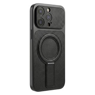 Husa pentru iPhone 15 compatibil MagSafe PC/TPU Negru, TFO Luxgrip Mag