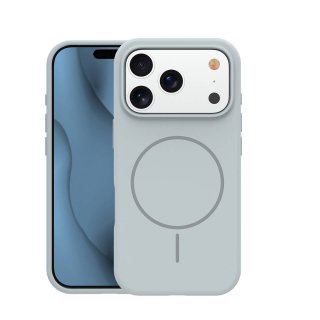 Husa pentru iPhone 17 Pro/ iPhone 18 Pro compatibil MagSafe PC/Silicon/TPU Silver, TFO Silicone Thin Mag